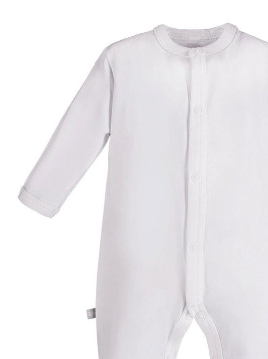 Early Baby Footed Sleepsuit - White EEVI