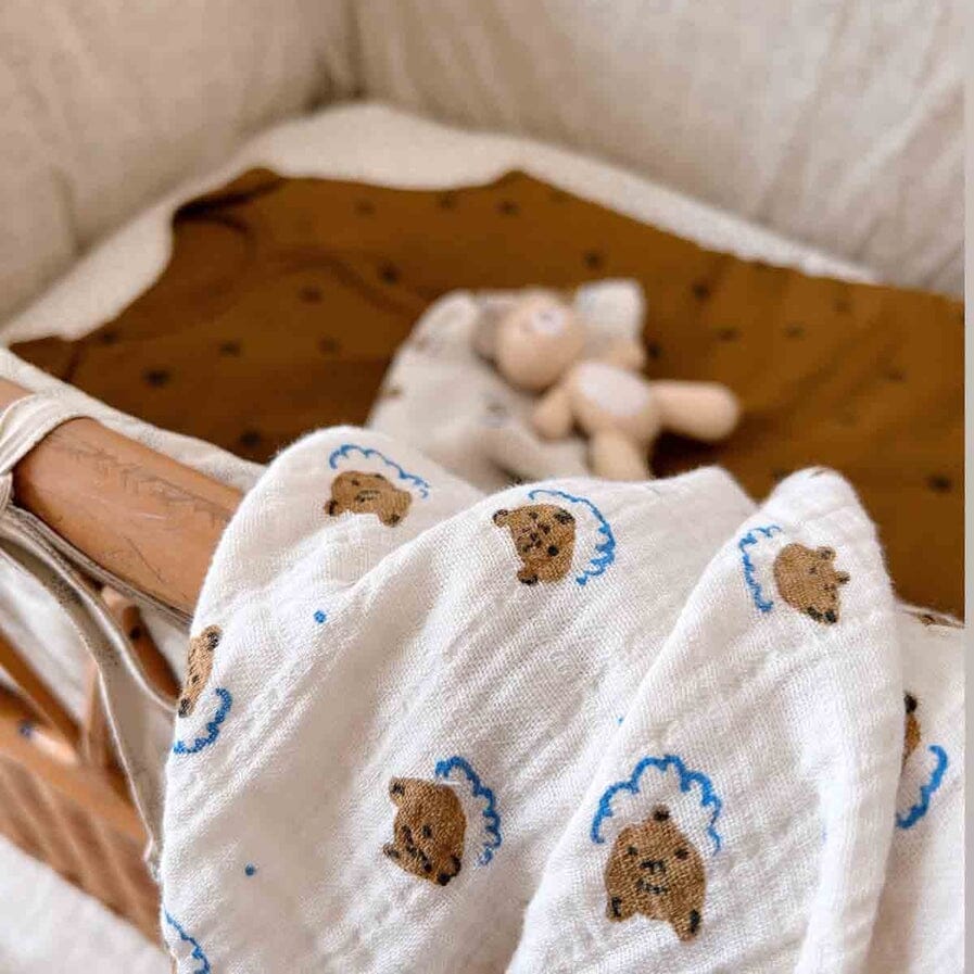 Swaddle Blanket - Teddy - 70 x 70 cm Swaddle Blanket Rose In April 
