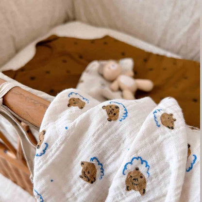 Swaddle Blanket - Teddy - 70 x 70 cm Swaddle Blanket Rose In April 