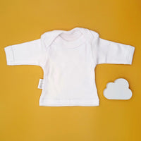 100% Cotton Envelope Neck Top - White Top / T-shirt Tiny & Small 
