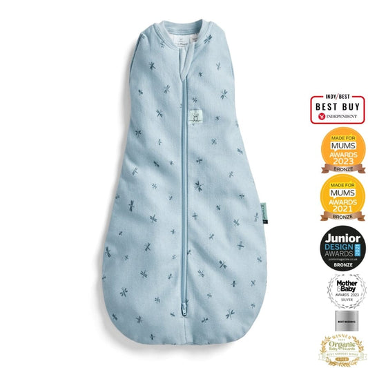 Ergopouch - Organic All Year Cocoon Swaddle Bag, Dragonfly, 1 Tog Sleeping Bag ErgoPouch - Australia 