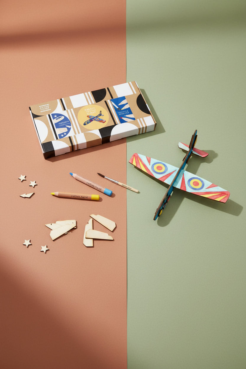 Make Your Own Plane Craft Kit Sibling Gifts Cotton Twist 