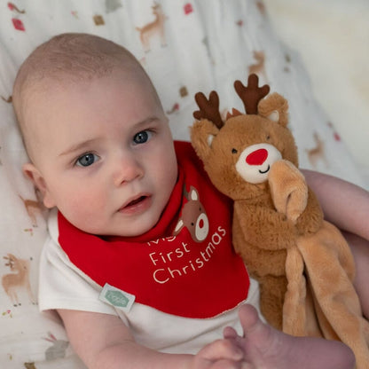 Reindeer Plush Comforter Blanket Rattle Ziggle Baby 