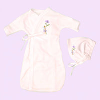 Flower Fairy Baby Bereavement Gown & Bonnet, Organic (Burial Gown) Bereavement gown Tiny & Small 