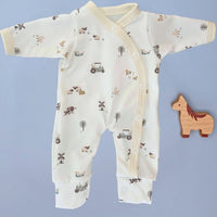 Prem Baby Sleepsuit, Farmtime Tiny & Small