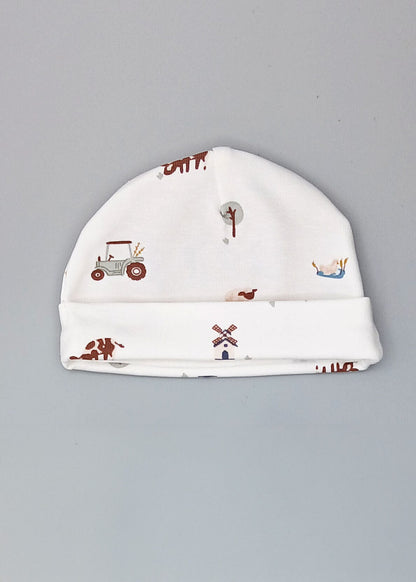 Preemie Round Hat, Farmtime Hat Tiny & Small 