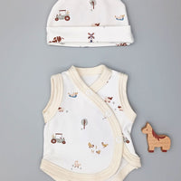 Incubator Vest & Round Hat Set - Farmtime Incubator Vest & Hat Set Tiny & Small 