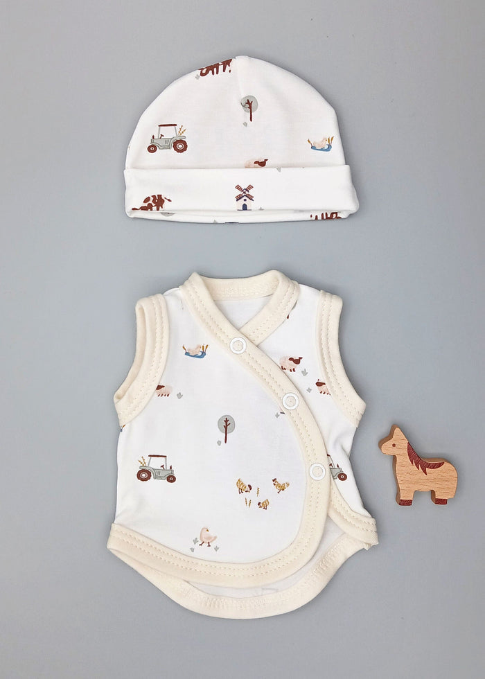 Incubator Vest & Round Hat Set - Farmtime