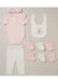 Floral Ribbed 10 Piece Layette Set Set Lilly & Jack 