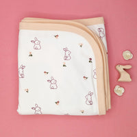 Baby Blanket, Floral Bunny Print Blanket Tiny & Small 
