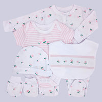 5 Piece Floral Layette Set Rock a Bye Baby