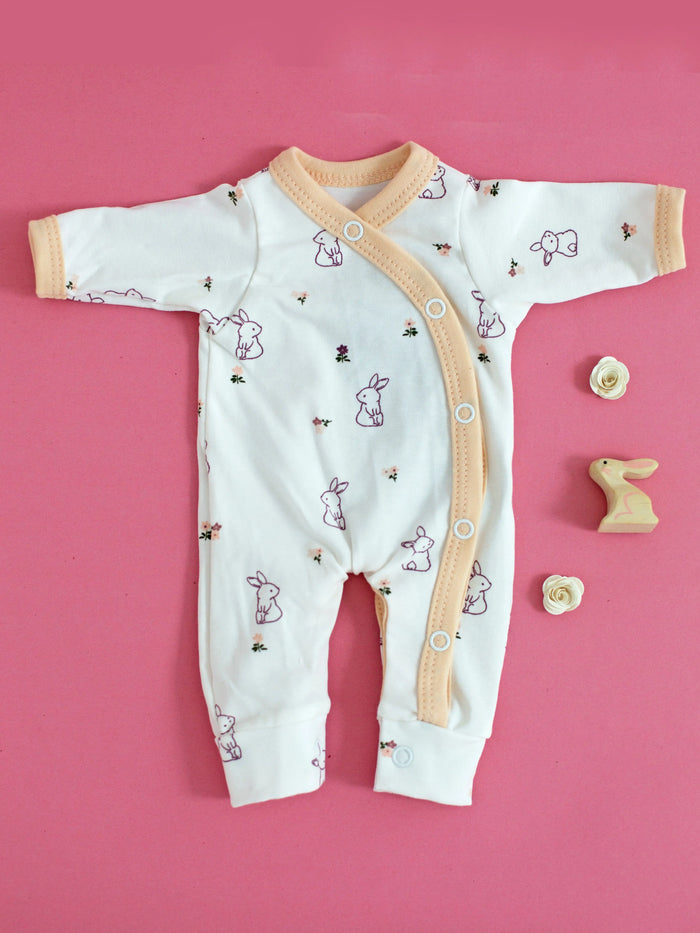 Prem Baby Sleepsuit, Flower Bunny