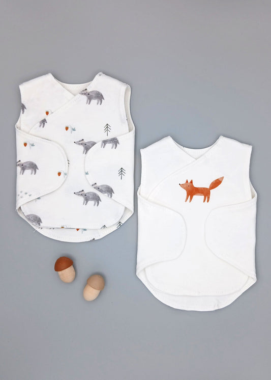 Fox 2 pack Little Mouse Baby Clothing and Gifts Ltd 