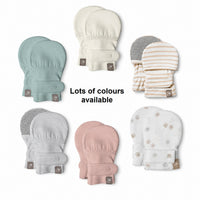Goumi Stay-On Scratch Mittens, cloud