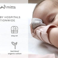 Baby Stay-On Scratch Mittens - Abstract Floral Scratch Mitts Goumikids 