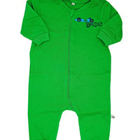 Green Sports Car Footless Babygrow Sleepsuit / Babygrow Pippi 