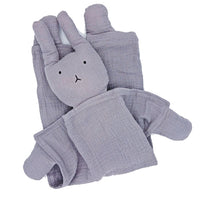 Grey 100% Organic Cotton Rabbit Comforter Little Dreamer