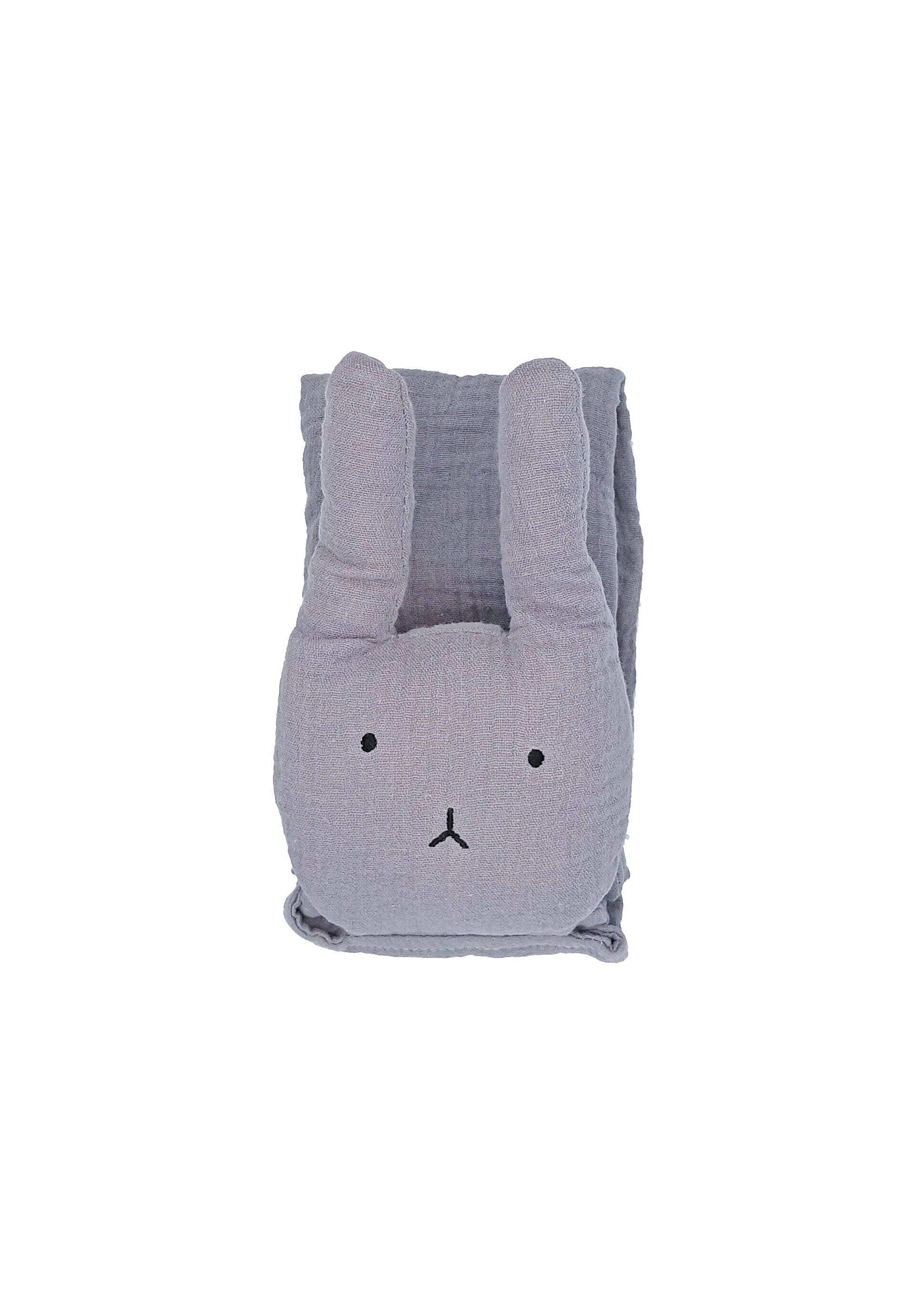 Grey 100% Organic Cotton Rabbit Comforter Little Dreamer