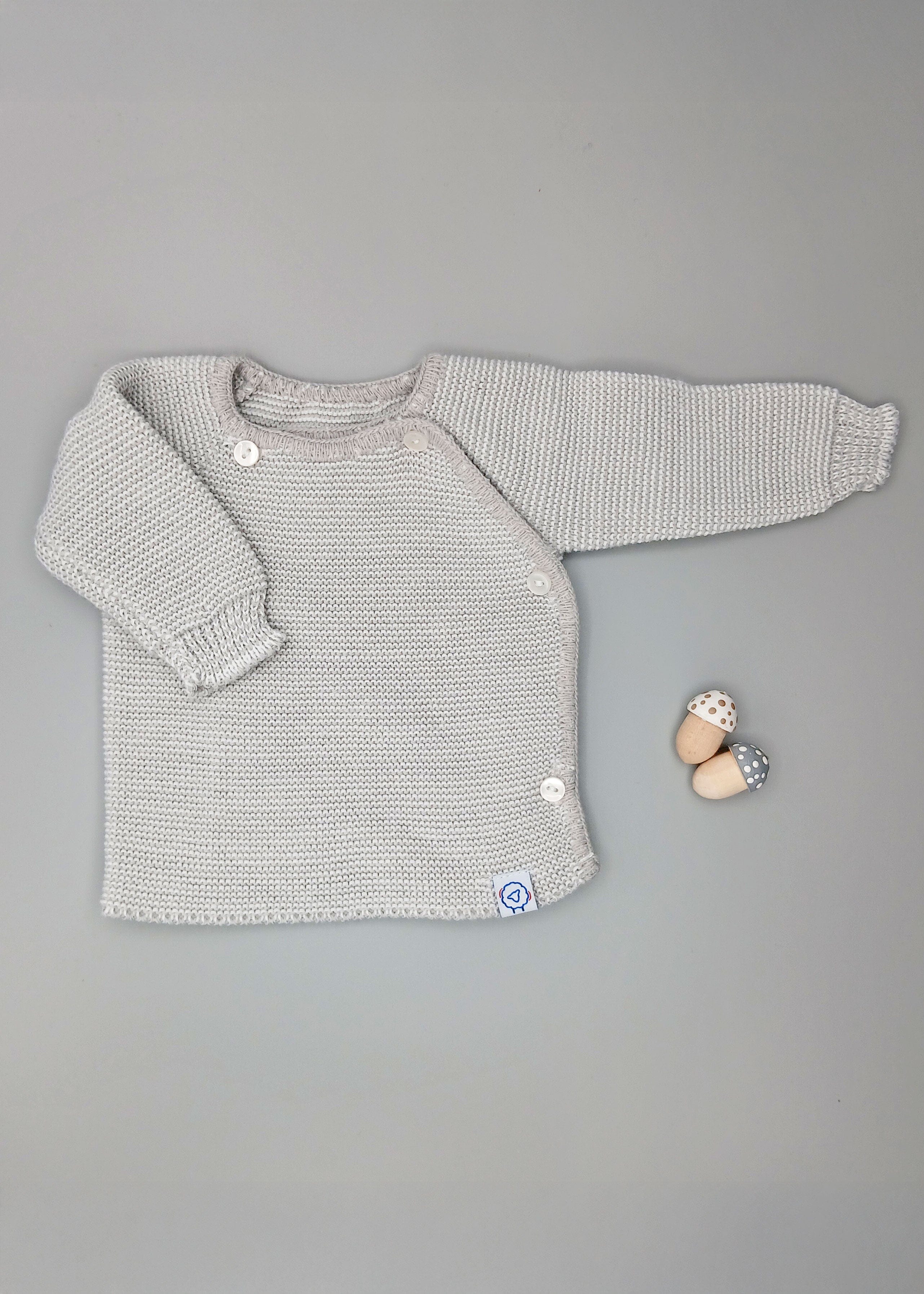 BabyPrem Premature Baby Cardigan - Soft Knitted V-Neck Jacket With