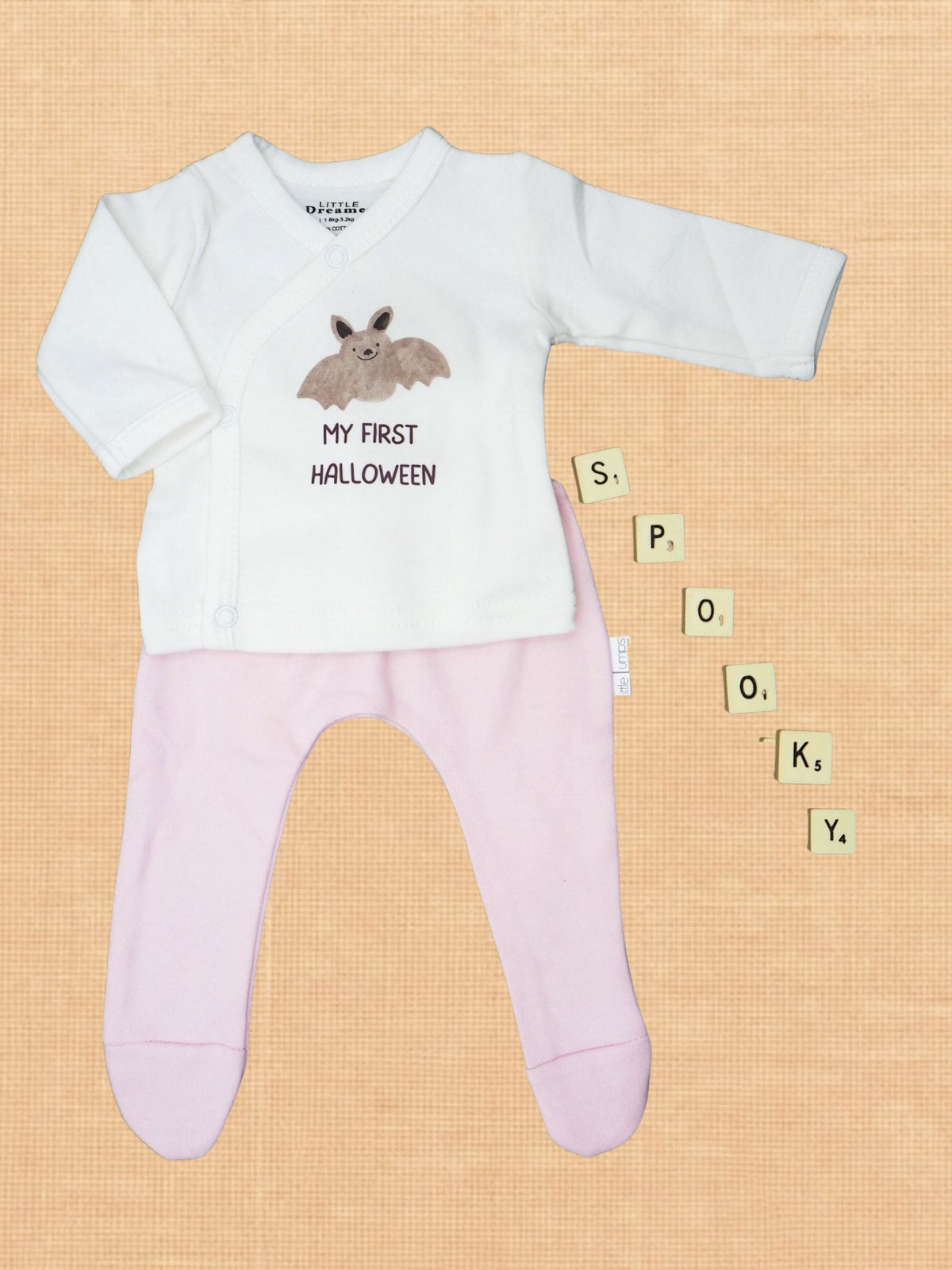 My First Halloween Bat top and leggings - multiple colours