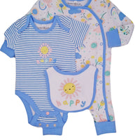 Organic 3 Piece Layette Set "Happy" Set HomeGrown Baby 