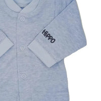 Early Baby Long Sleeved Top, Blue Hippo EEVI
