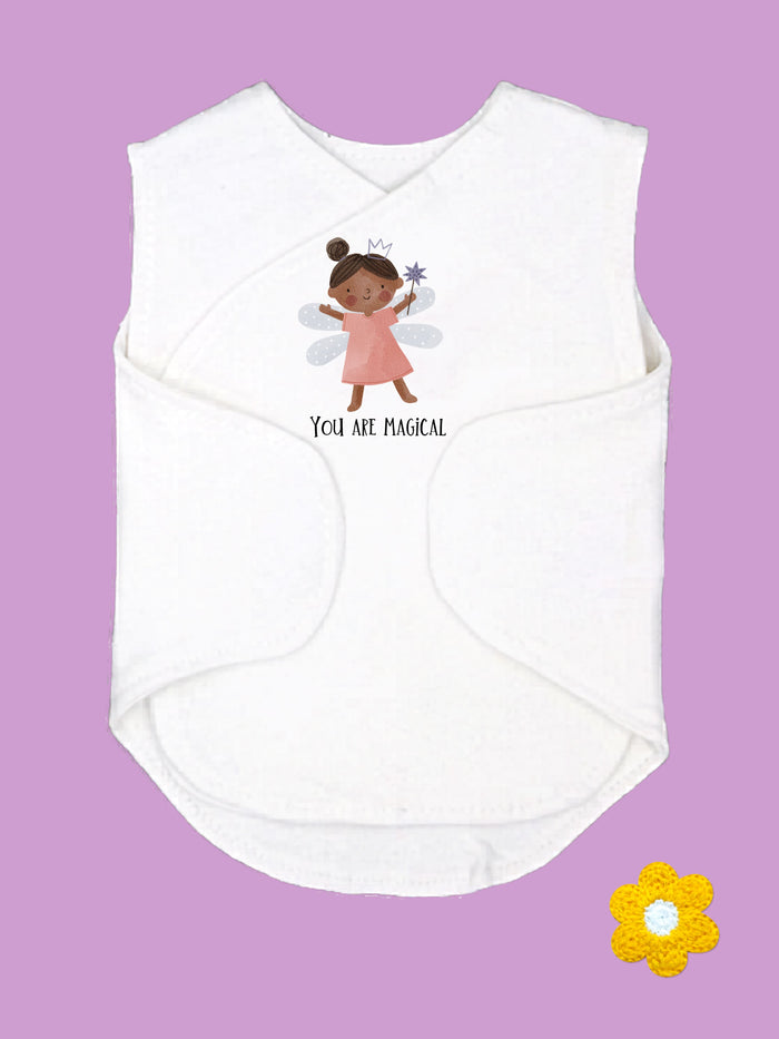 Brown Hair 'You Are Magical' Incubator Vest With Velcro Closures