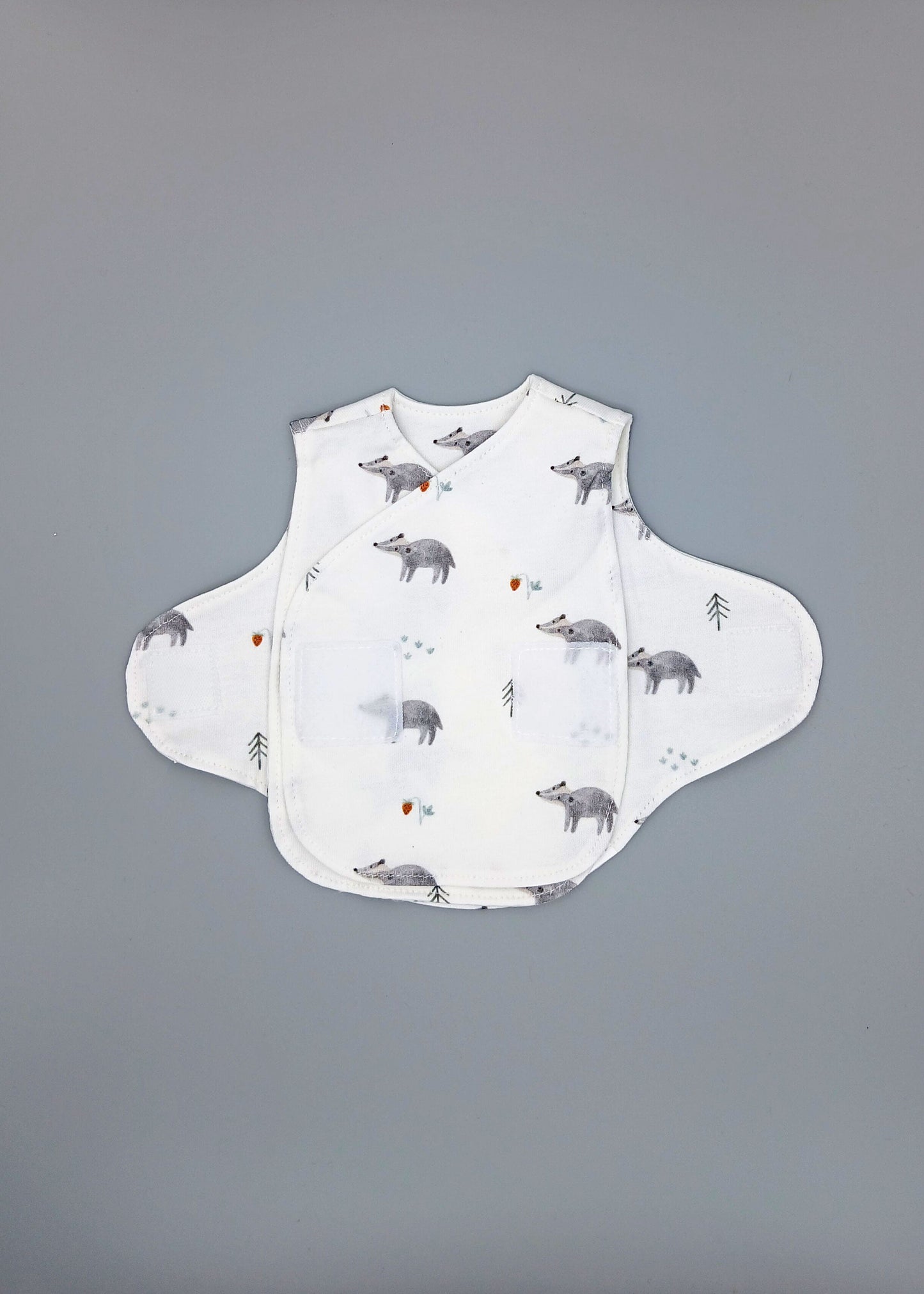 NICU Vest 2 Pack, Organic Cotton, Brave Badger & Clever Fox Bodysuit / Vest Little Dreamer 