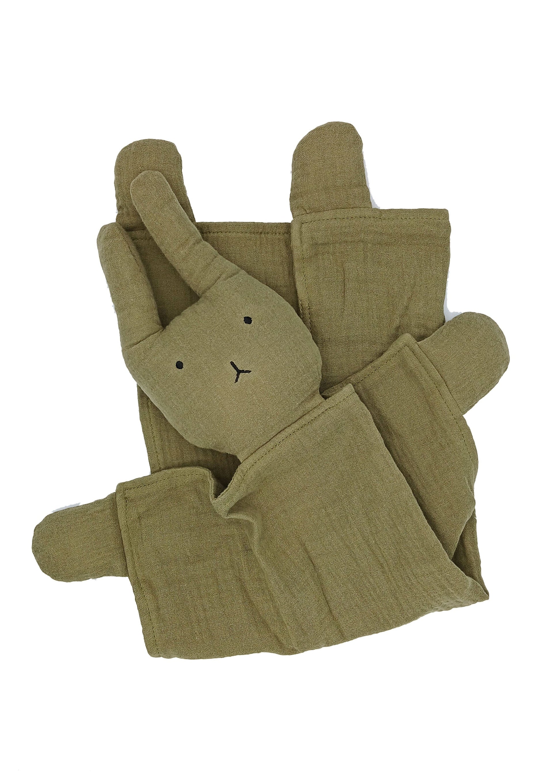 Khaki 100% Organic Cotton Rabbit Comforter Little Dreamer
