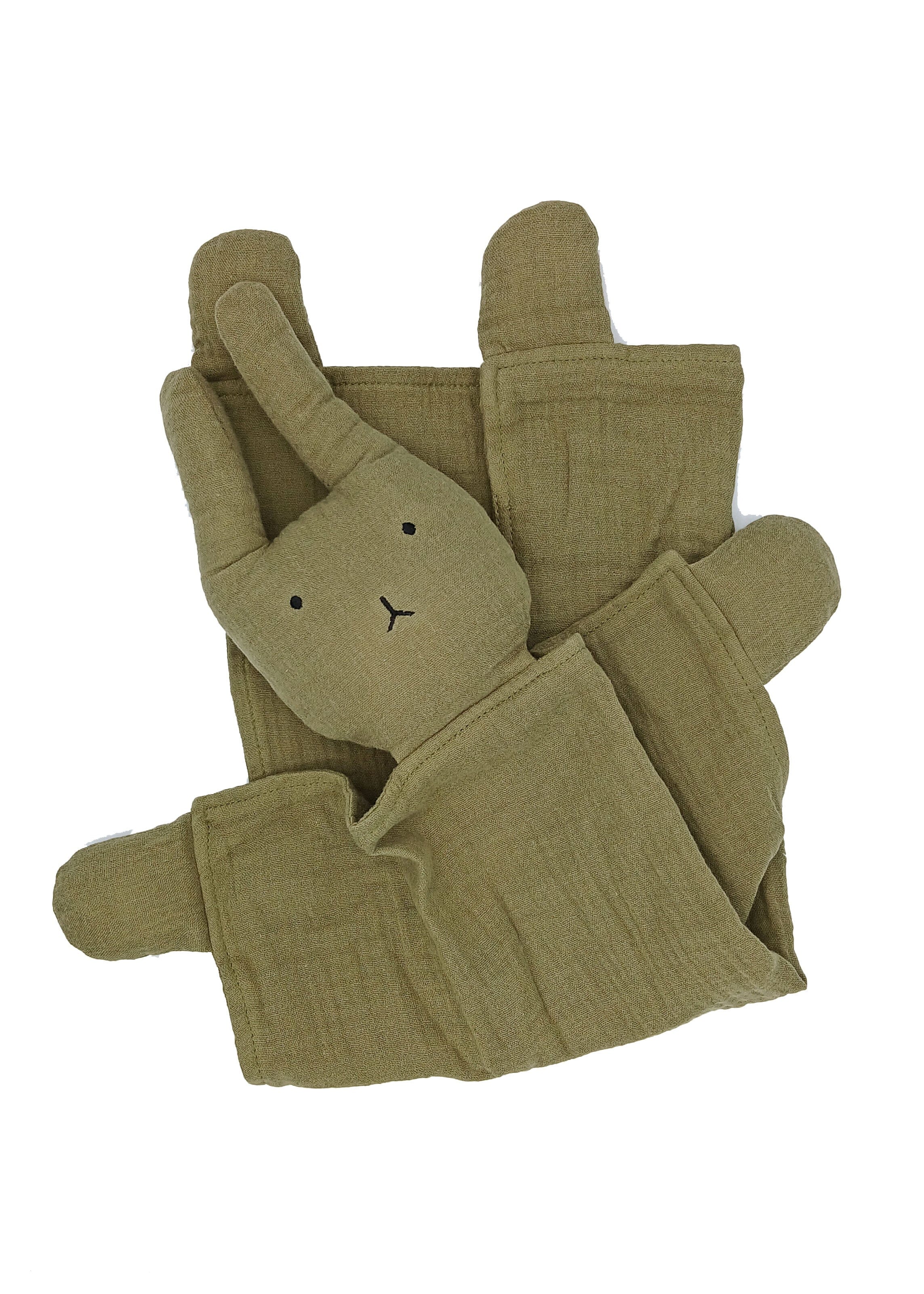 Khaki 100% Organic Cotton Rabbit Comforter Little Dreamer