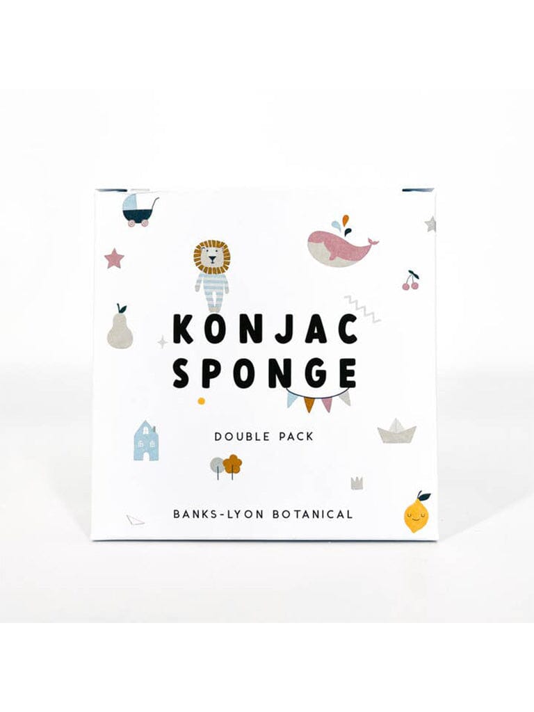 Konjac Baby Sponge (Double Pack) - gift set - Banks-Lyon Botanical