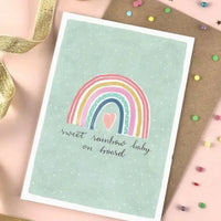 Cards & Message Cards & Gift Wrap Little Mouse Baby Clothing & Gifts Sweet Rainbow Baby 