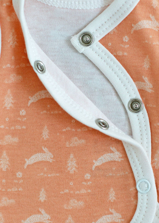 Incubator Vest & Knotted Hat Set, Leaping Bunnies