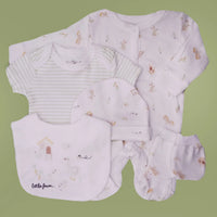 'Little Farm' 5 Piece Layette Gift Set Set Rock a Bye Baby 