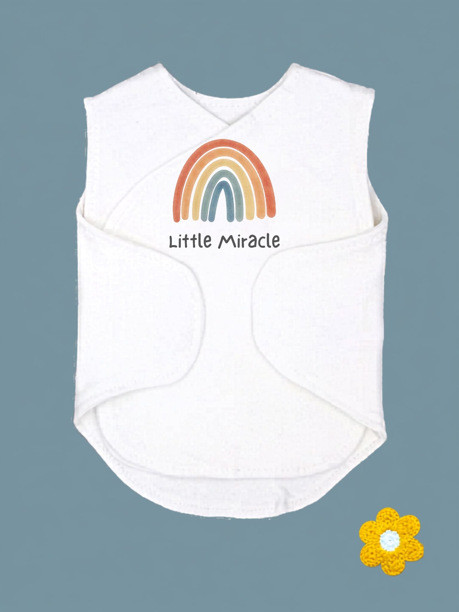 'Little Miracle' Incubator Vest With Velcro Closures Bodysuit / Vest Little Dreamer 
