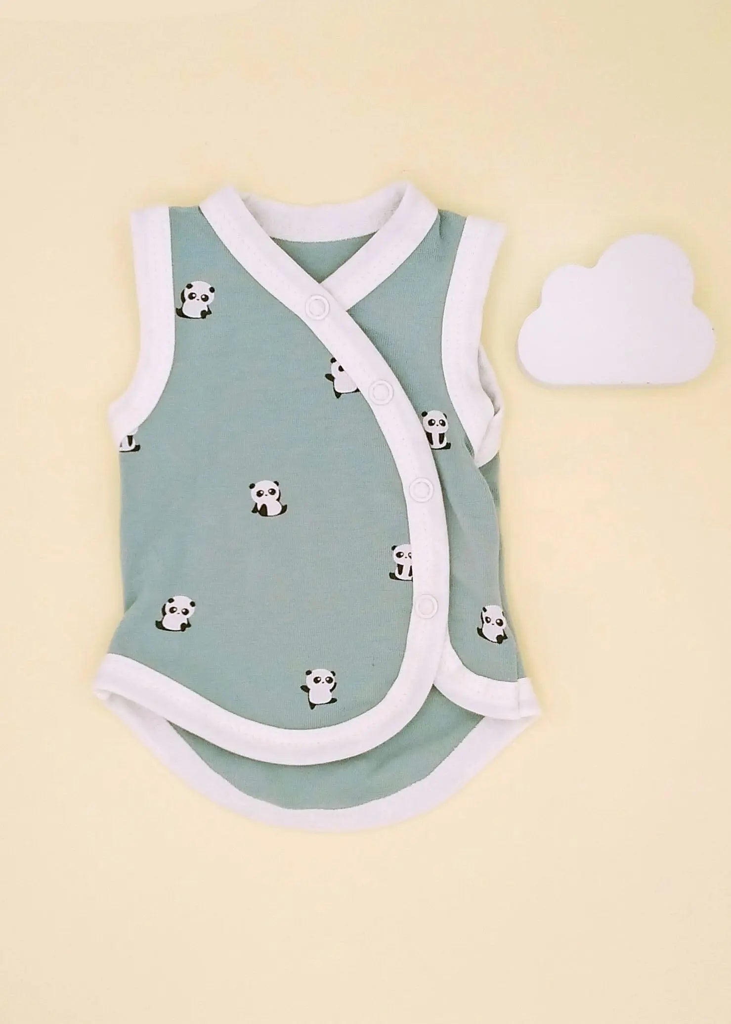 Cute Panda Gift Box - Incubator Vest, Toy, Muslin & Card Gift Set Tiny & Small 