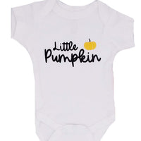 "Little Pumpkin" Bodysuit - White Bodysuit / Vest Little Mouse Baby Clothing & Gifts 