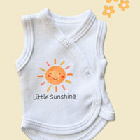 Little Sunshine, Incubator Vest, Cream, 100% Cotton Bodysuit / Vest Tiny & Small 