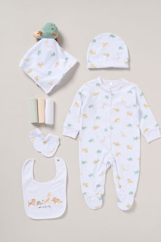 Animal Family 8 Piece Layette Set Set Rock a Bye Baby 