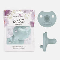 Ryan & Rose Cutie Preemie Pacifier Kit (Mist Blue) Pacifier Ryan & Rose 