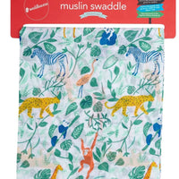 Piccalilly Muslin Swaddle - Safari Swaddle Blanket Piccalilly 