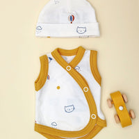 Incubator Vest & Round Hat Set, Pet Pals (Mustard) Incubator Vest & Hat Set Tiny & Small 