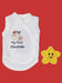 My First Christmas Incubator Vest, White , Premium 100% Organic Cotton - triple image Bodysuit / Vest Tiny & Small 