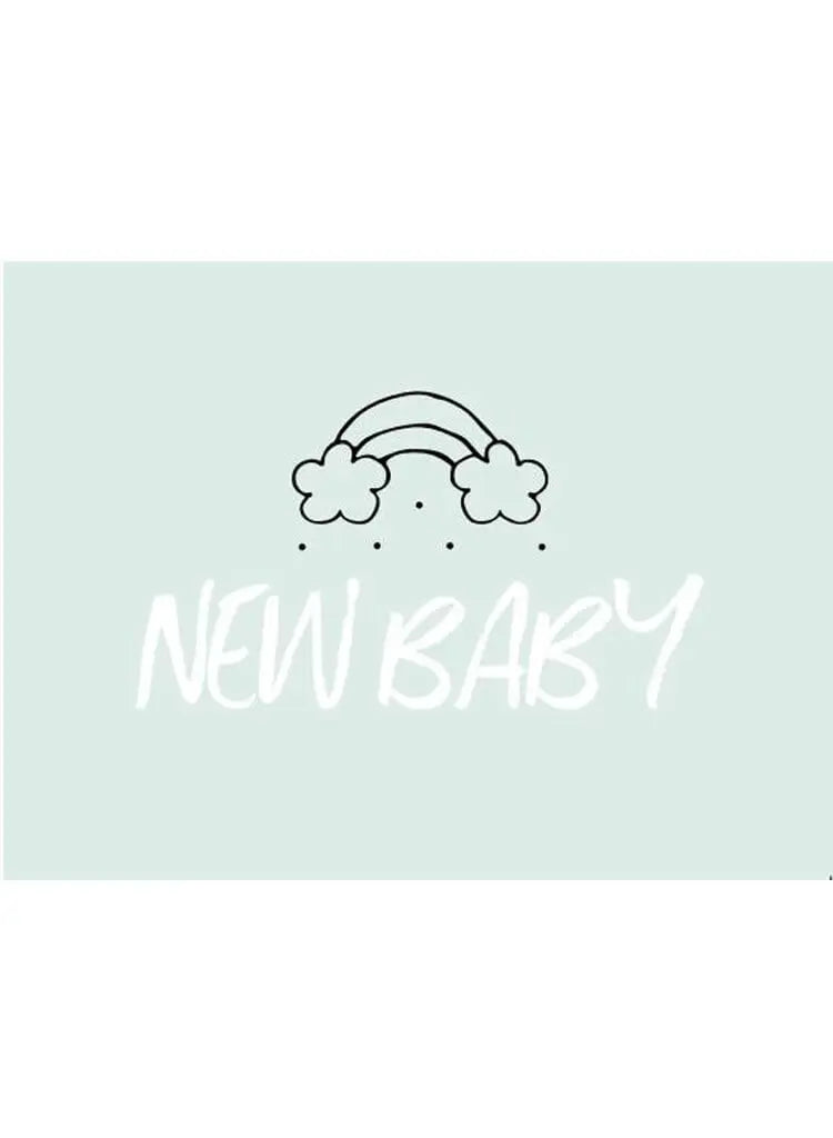 Cards & Message Cards & Gift Wrap Little Mouse Baby Clothing & Gifts New Baby Rainbow Blue 