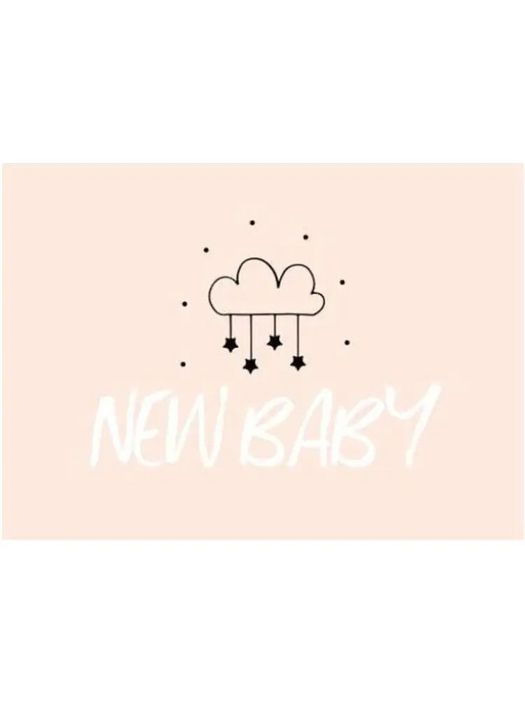 Cards & Message Cards & Gift Wrap Little Mouse Baby Clothing & Gifts New Baby Star Cloud Pink 