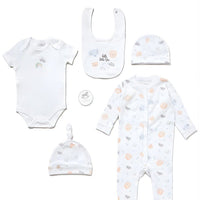 'Hello Little One Animals' 5 Piece Layette Gift Set. Rock a Bye Baby