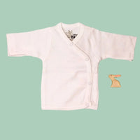Organic Cotton White Wrap Shirt Fixoni