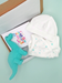 Mint Green Baby Dinosaur Gift Box  - Incubator Vest, Hat, Dinosaur Teddy & Optional Card