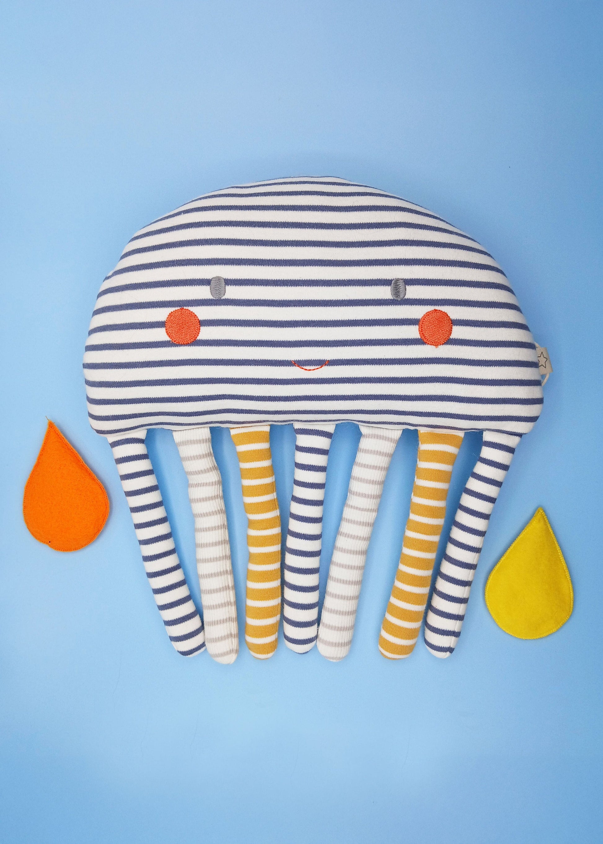 Albetta Stripy Jellyfish Soft Toy Toy Albetta UK 