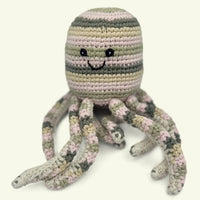 Patstel Octopus Baby Rattle Fair Trade Crochet Organic Cotton Toy Best Years 